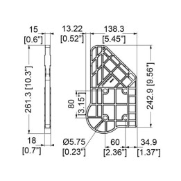 Universal Double Sided Castor Plate