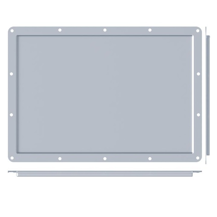 Very Large PennBrite Recessed Label Dish for Self-Adhesive Tour Labels