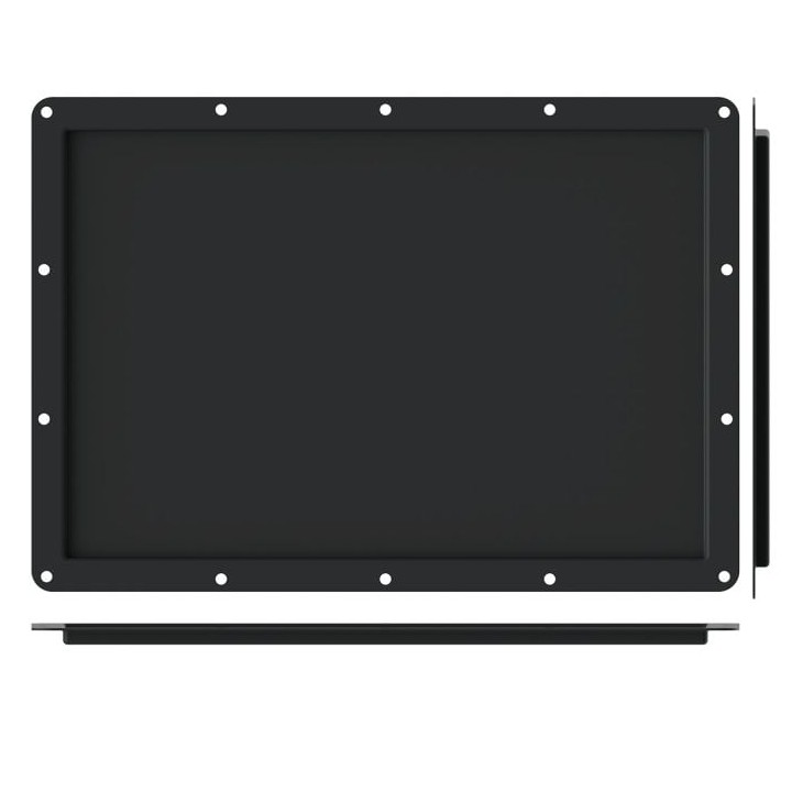Very Large Black Recessed Label Dish for Self-Adhesive Tour Labels