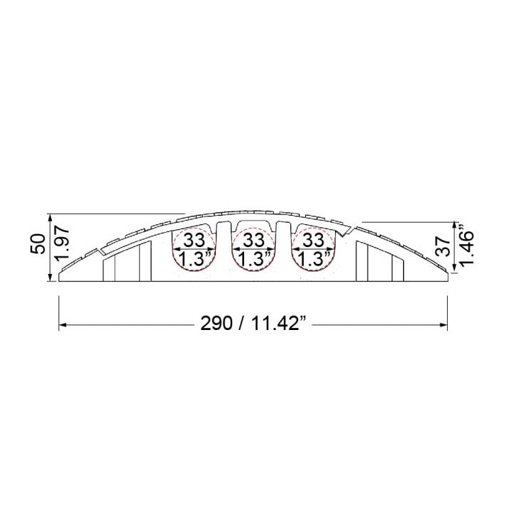 Yellow Cross 3 Cable Protector