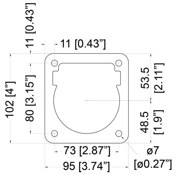 Zintec Backplate for H1435 Shackle