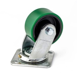 100mm Heavy Duty Swivel Castor with Green Wheel