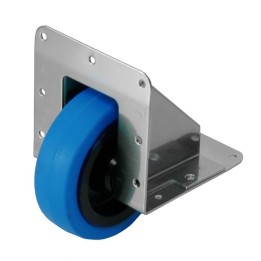 100mm Zinc Edge Castor with Blue Wheel