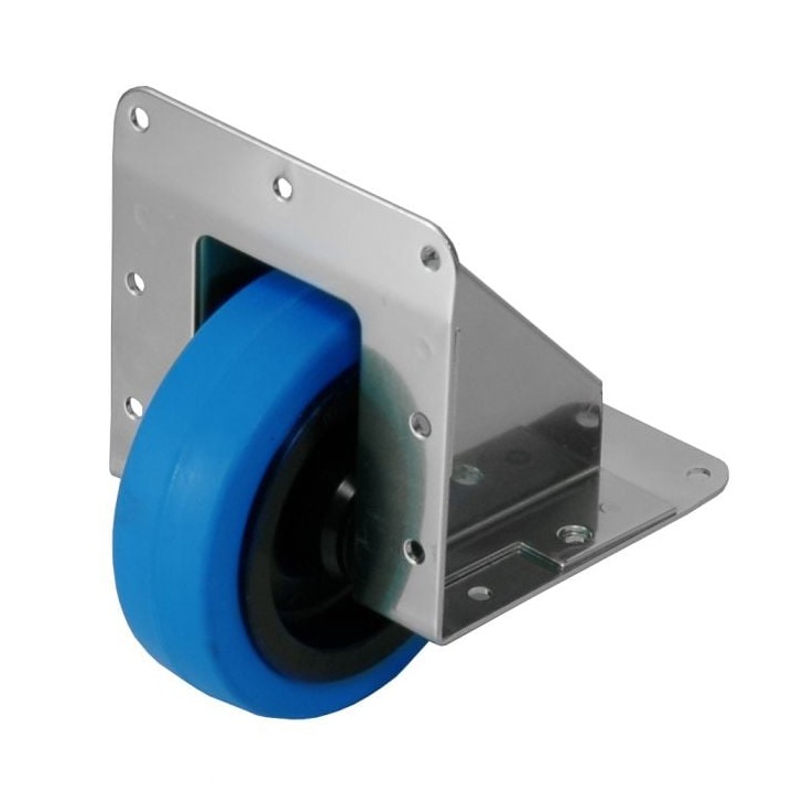 100mm Zinc Edge Castor with Blue Wheel