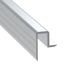 10.2mm Edge Extrusion with Lip for Slam-Lid System - 4m Long