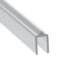 10.2mm Smooth Heavy Duty Tongue Extrusion mates with EG-0523/2-2M Groove Extrusion - 2m Long