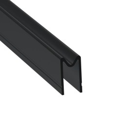 10mm Black Groove Extrusion Mates with EG-0521S/1-4M Tongue Extrusion - 4m Long