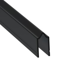 10mm Black Tongue Extrusion Mates with EG-0521S/2-4M Groove Extrusion - 4m Long