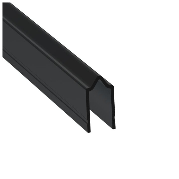 10mm Black Tongue Extrusion Mates with EG-0521S/2-4M Groove Extrusion - 4m Long