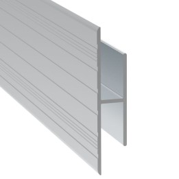 10mm H-Shape Extension Extrusion with Unequal Legs - 4000mm Long