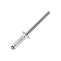 14mm Long Grooved Rivets with Aluminium Body and Steel Mandrel