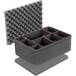 1557TP KIT,TREKPAK DIV SET,1557,BLK,PELI