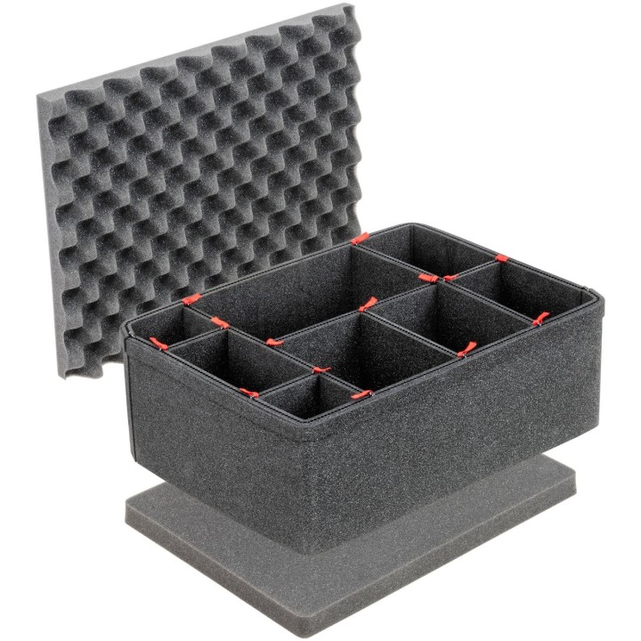 1557TP KIT,TREKPAK DIV SET,1557,BLK,PELI