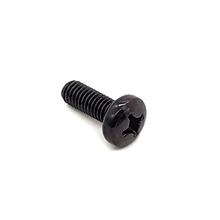 16mm Long Black Pozidriv Pan Head Screw with M6 Thread