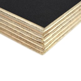 18mm High Quality Birch Wood Panels with Thin Black Laminate on Both Sides