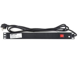 1U 8-Way Horizontal Back Facing Plug Rack Mount PDU (Type F: Europe)