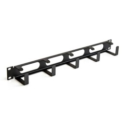 1U Panel with 5 Steel Rings for Cable Management