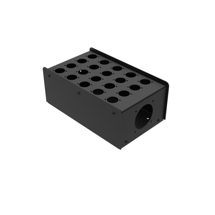 20 Hole stage box punched for Neutrik D series connectors