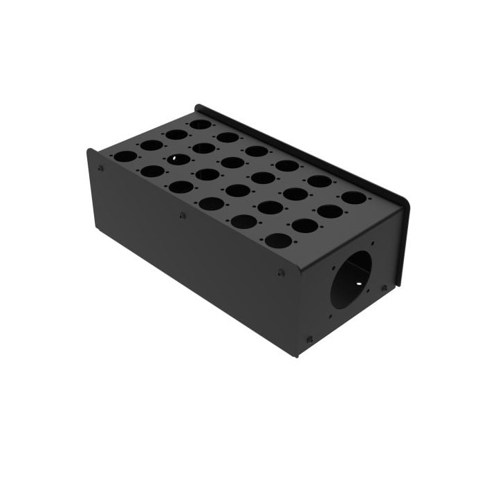 24 Hole Stage Box Punched for D-Series Connectors