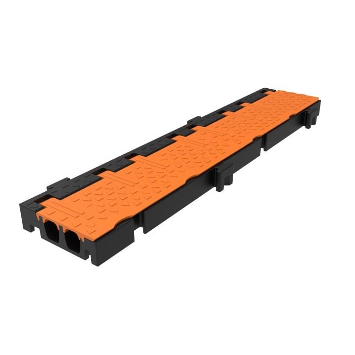 2-Channel Cable Crossover with Orange Lid