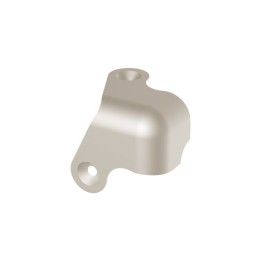 2 Leg Wrap-Around Nickel Cabinet Corner with Countersunk Holes and 10mm Radius