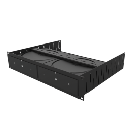 2U Rack Shelf & Magnetic Faceplate For 2 x Sonos Amp