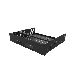 2U Vented Rack Shelf & Magnetic Faceplate For 1 x SKY Q MINI BOX