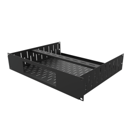 2U Vented Rack Shelf & Magnetic Faceplate For 1 x Sonos Amp