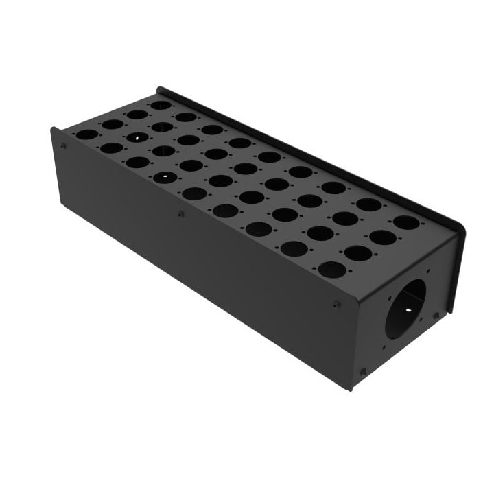 36 Hole stage box punched for Neutrik D series connectors