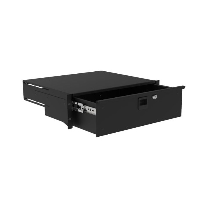 385mm Deep, 3U Heavy Duty Rack Drawer with Handle