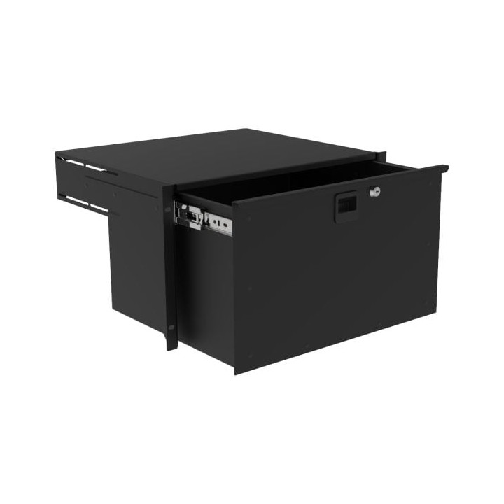 385mm Deep, 6U Heavy Duty Rack Drawer with Handle