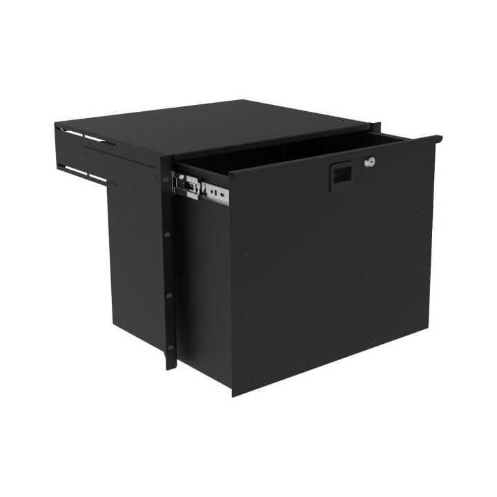 385mm Deep, 8U Heavy Duty Rack Drawer with Handle