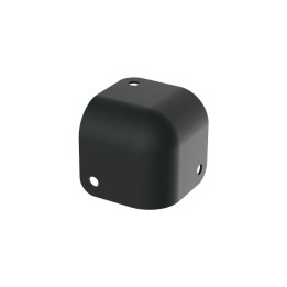 3 Leg Black Cabinet Corner with 13mm Radius