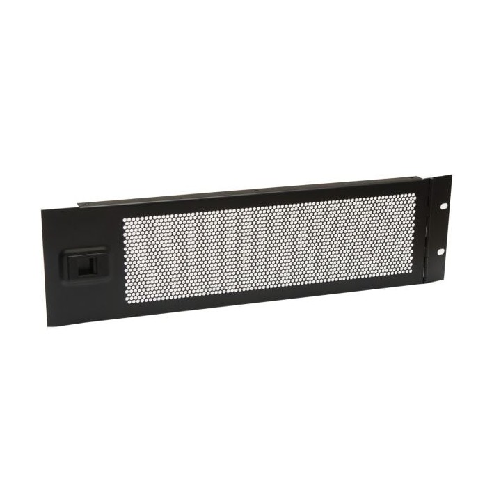 3U Hinged Vented Rack Panel with Slam Lock