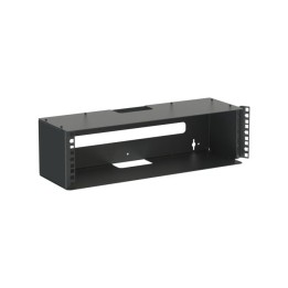 3U Mount Wall Bracket with Square Hole Hinged Rails