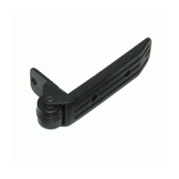40mm Black Plastic Surface Mount Edge Castor