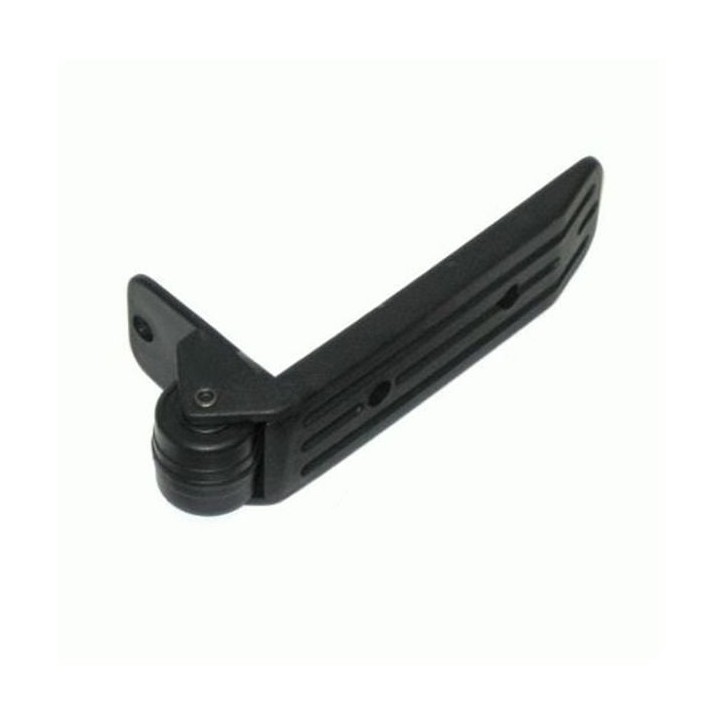 40mm Black Plastic Surface Mount Edge Castor