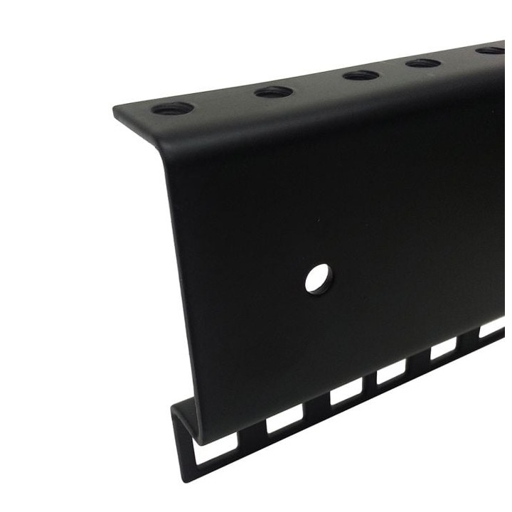 45U Double Rack Rail with M6 Tapped Holes and Square Holes 2mm Thick