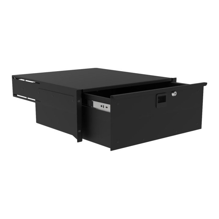 485mm Deep, 4U Heavy Duty Rack Drawer with Handle