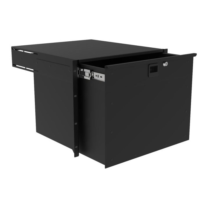 485mm Deep, 8U Heavy Duty Rack Drawer with Handle