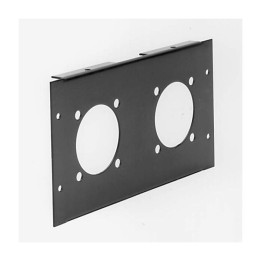 4U MSB Front Panel for 2 x Power Lock or PowerSyntax - Source - 2 Module Wide