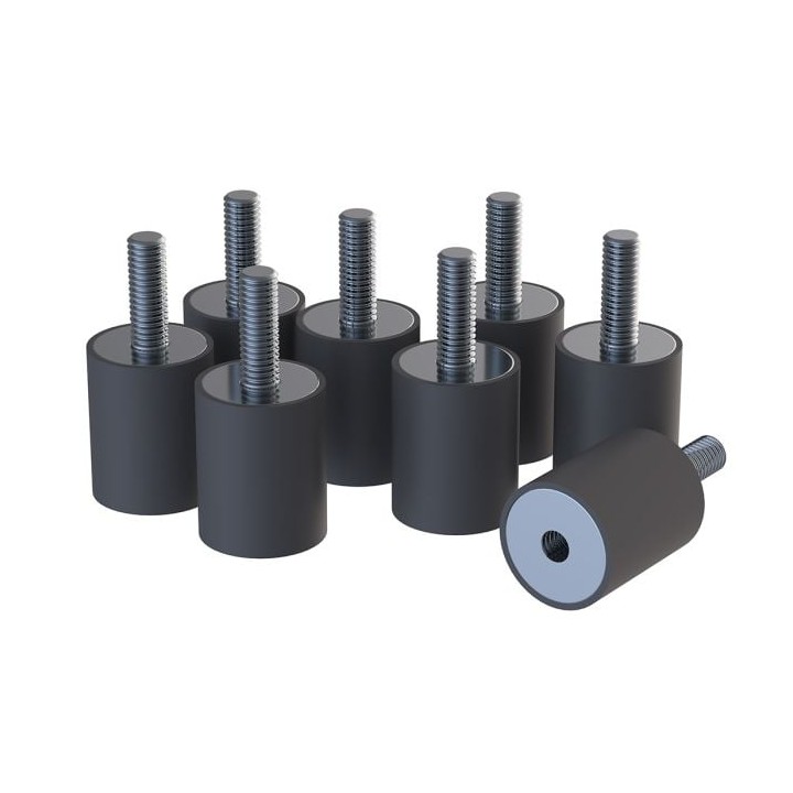 50kg Rated Set of 8 Shock Mounts with M6 Fixings
