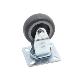 50mm Fixed Castor with Grey Wheel
