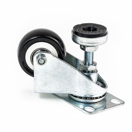 50mm Swivel Castor with Integrated Adjuster Foot