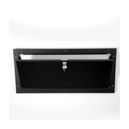 5U Black Panel Mount Lockable Access Door