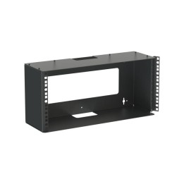 5U Mount Wall Bracket with Square Hole Hinged Rails