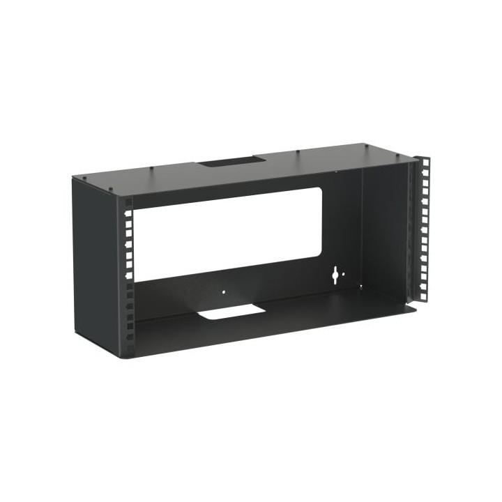 5U Mount Wall Bracket with Square Hole Hinged Rails