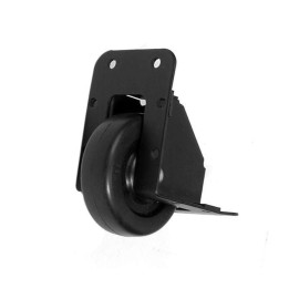 64mm Black Edge Castor with Black Wheel