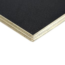 6.5mm High Quality Birch Wood Panels with Black Textured PVC Laminate