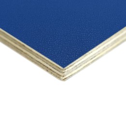 6.5mm High Quality Birch Wood Panels with Blue Textured PVC Laminate